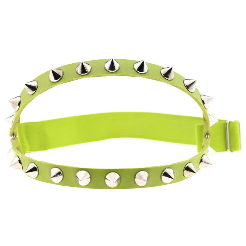 Obsidian Spike Knee Garter - vetitus -