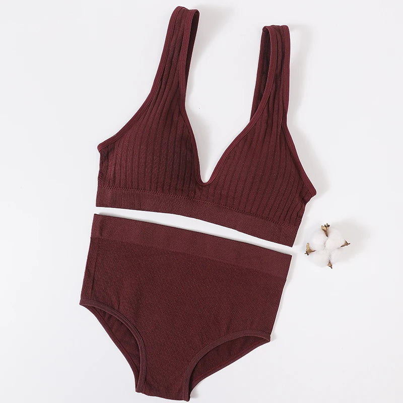 Lumi Ribbed Bralette Set