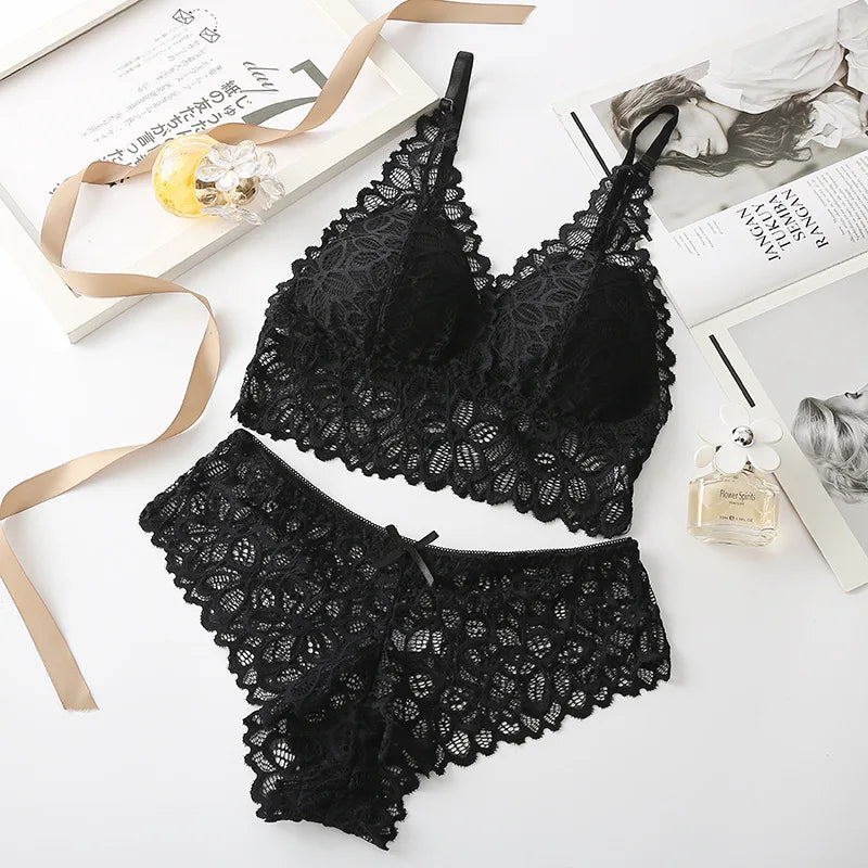 Eloria Lace Bralette Set - vetitus -