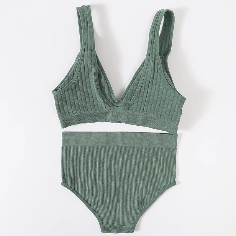 Lumi Ribbed Bralette Set