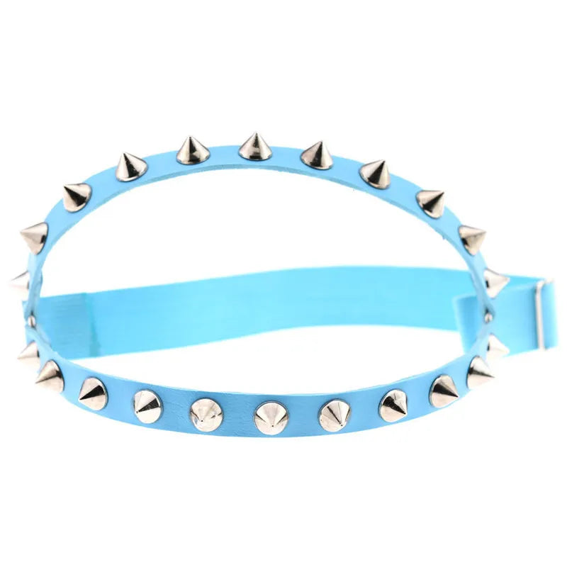 Obsidian Spike Knee Garter - vetitus -