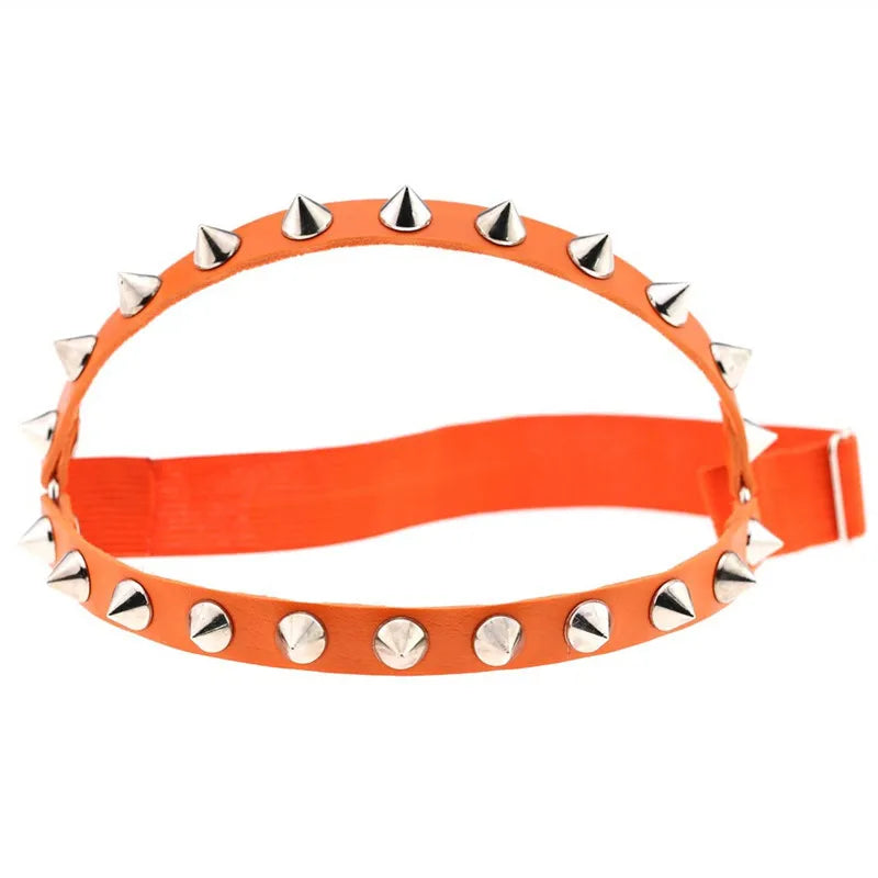 Obsidian Spike Knee Garter - vetitus -