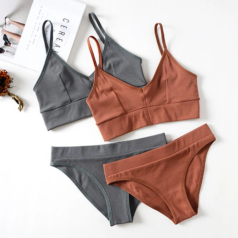 Arden Cotton Bralette Set