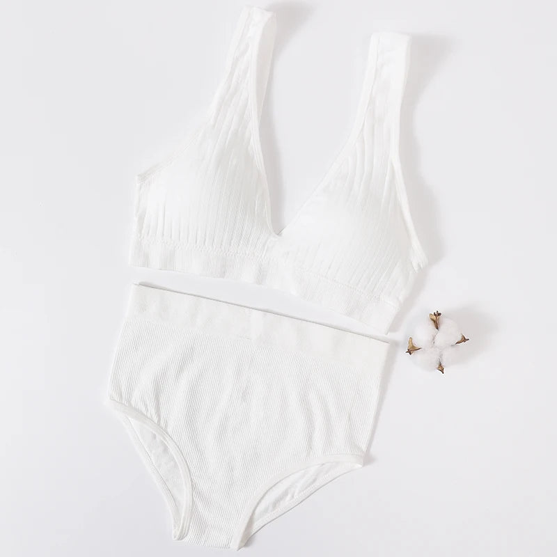 Lumi Ribbed Bralette Set
