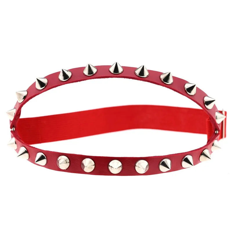Obsidian Spike Knee Garter - vetitus -
