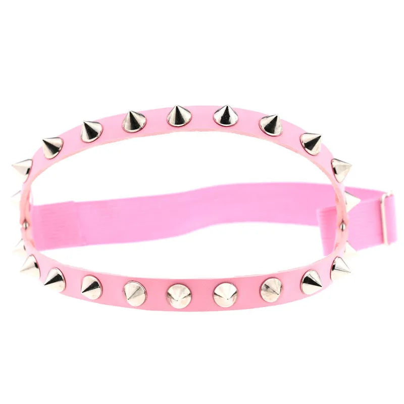 Obsidian Spike Knee Garter - vetitus -
