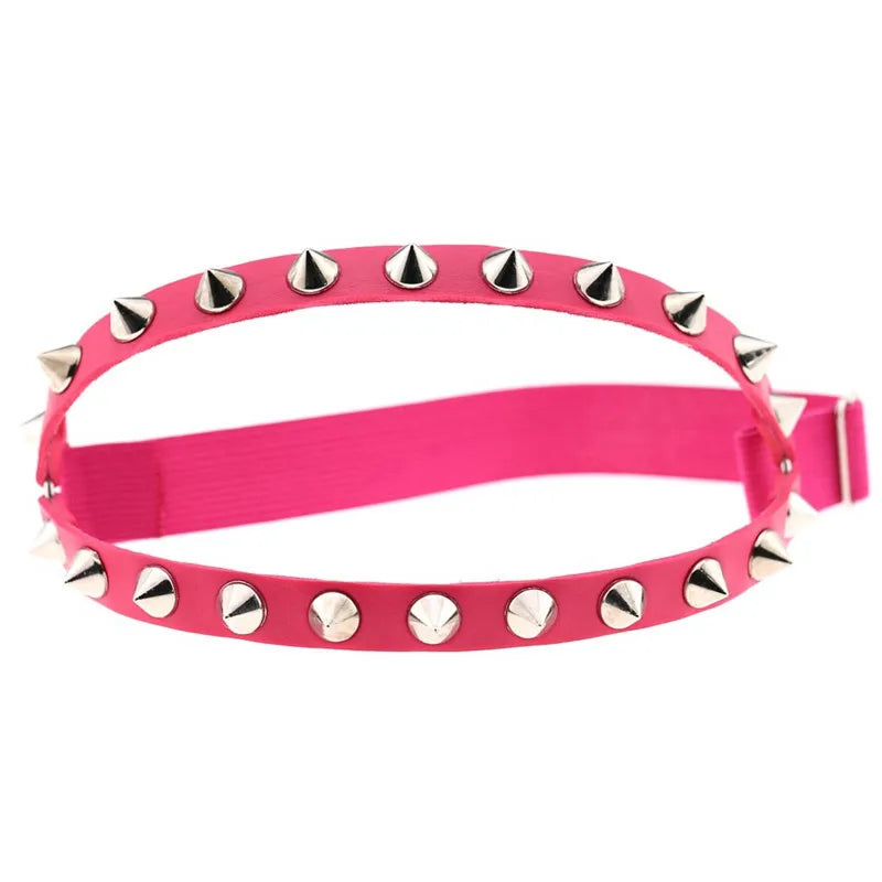 Obsidian Spike Knee Garter - vetitus -