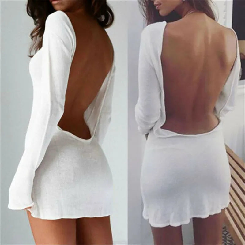 Celestia Backless Cover Dress - vetitus -
