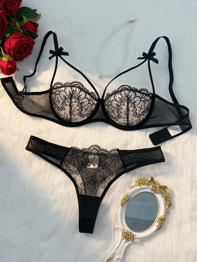 Celeste Embroidered Lace Set - vetitus -