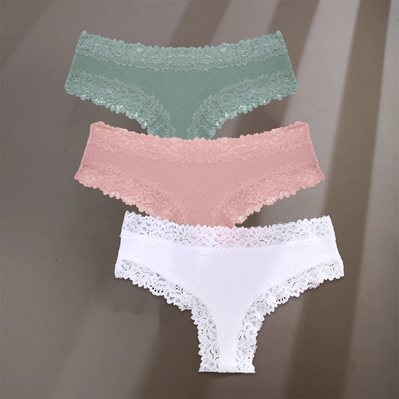 Elara Lace Trim Brief Set - vetitus -