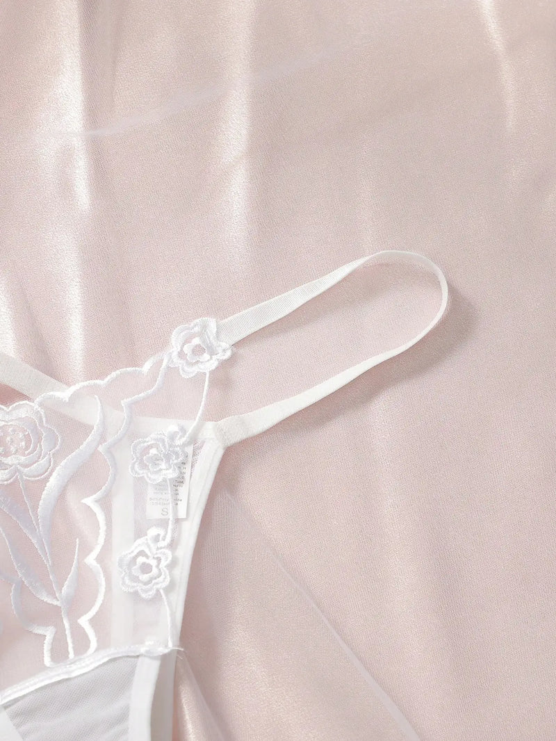 Rosette Lace Thong Duo