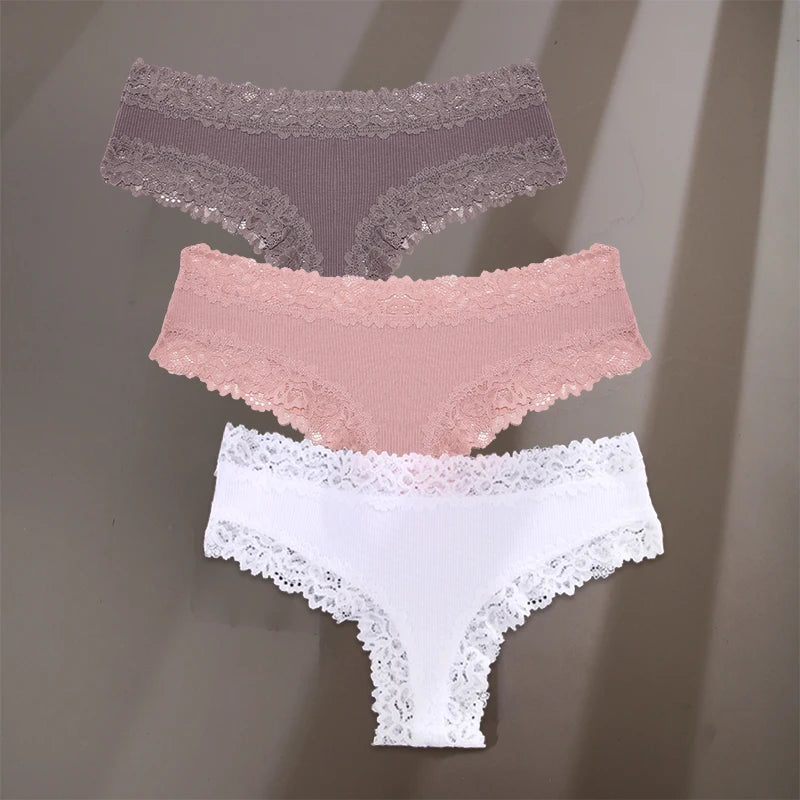 Elara Lace Trim Brief Set - vetitus -