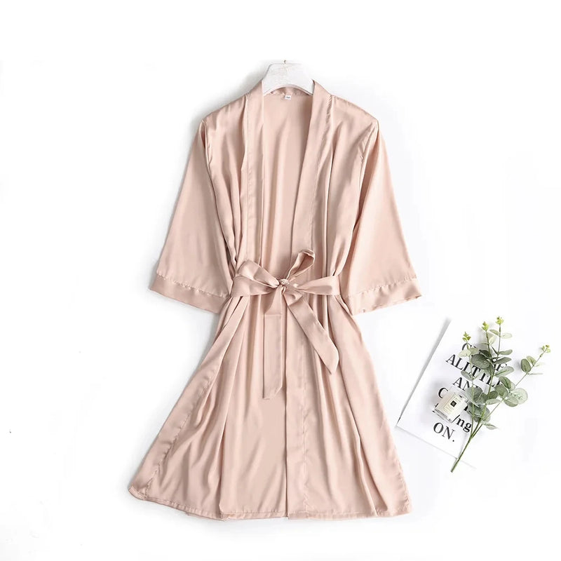 Seraphine Bridal Satin Robe - vetitus -