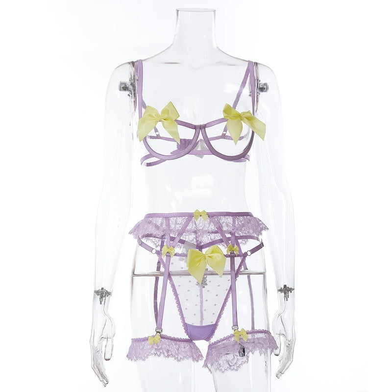 Lunette Bow Suspender Set - vetitus -