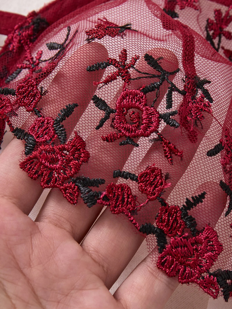 Rosavelle Embroidered Lace Set - vetitus -