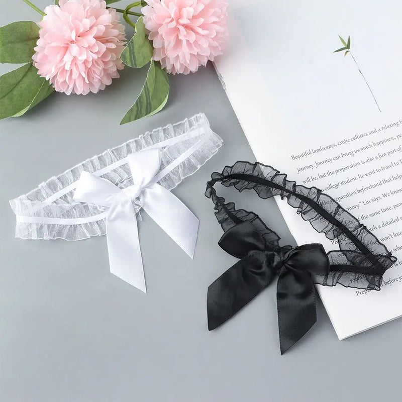 Velour Bow Garter - vetitus -