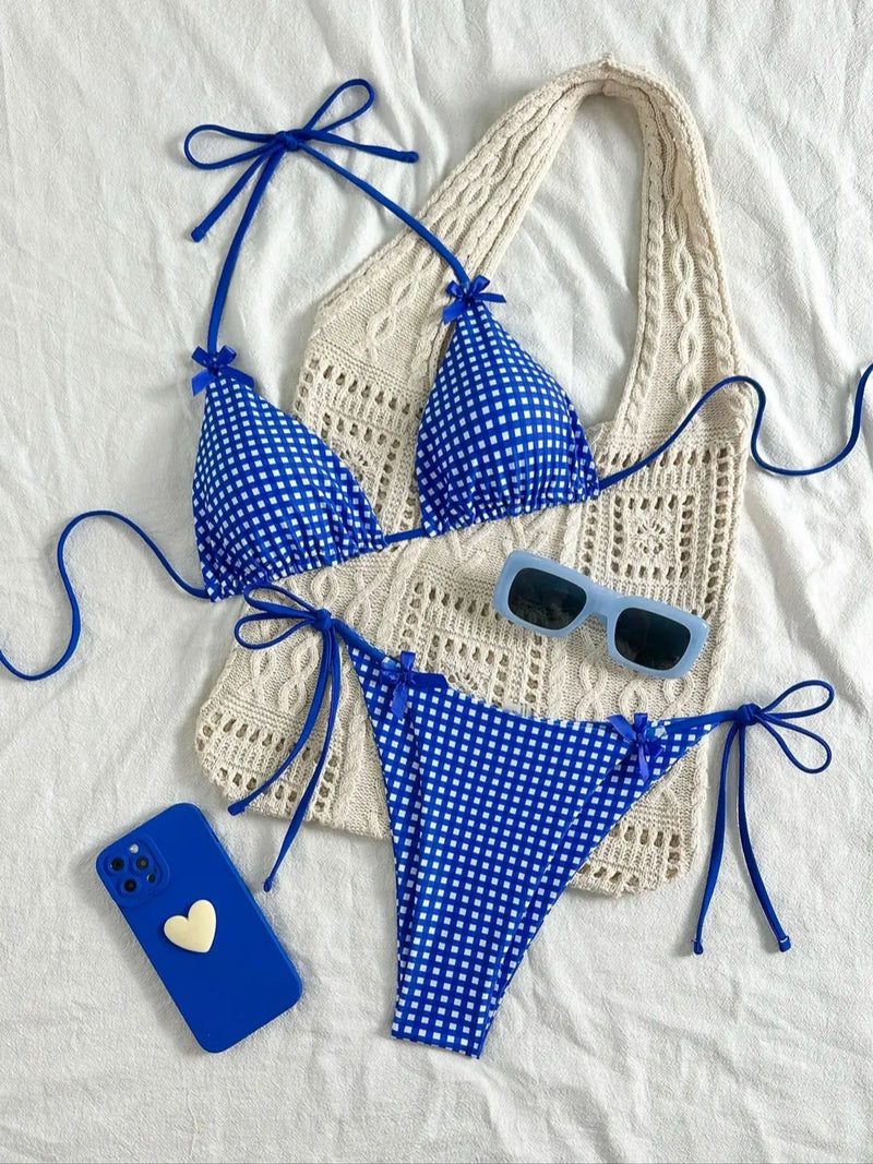Riviera Gingham Bikini Set
