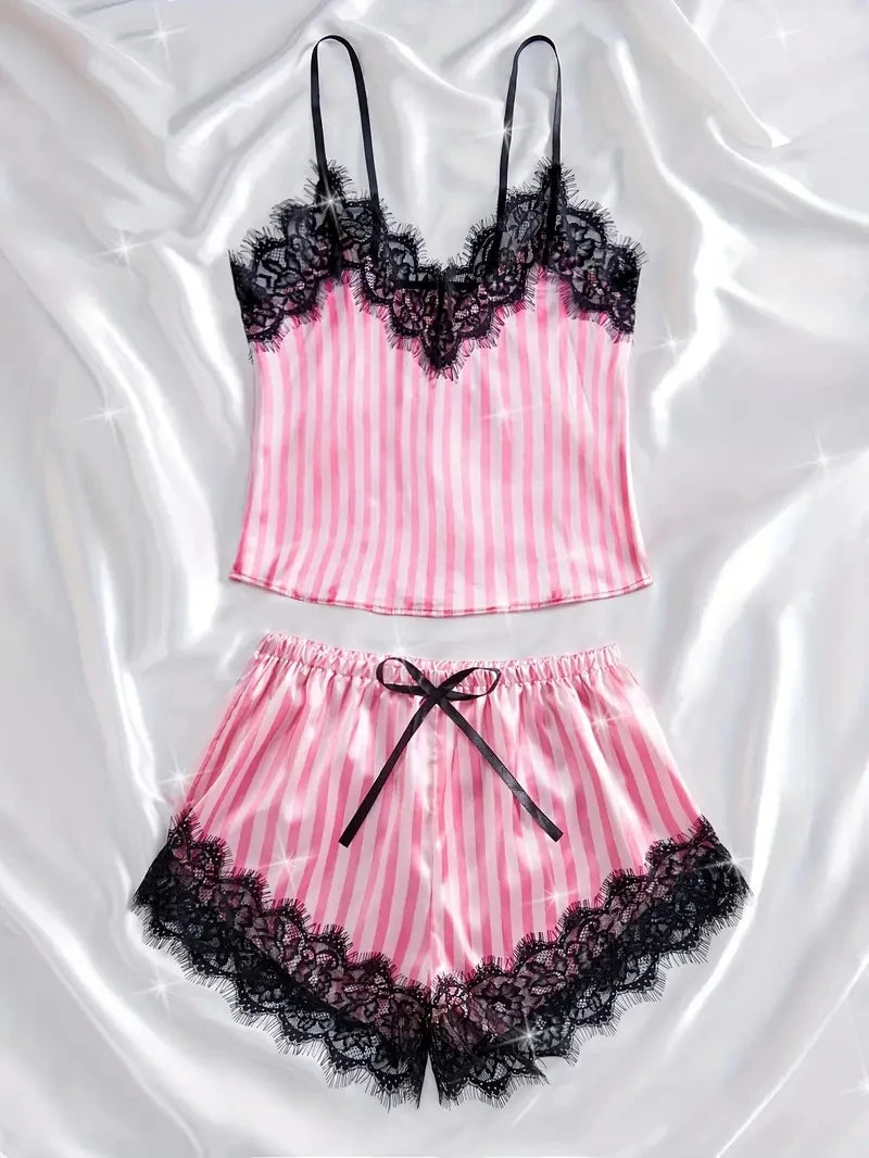 Amorette Satin Lounge Set