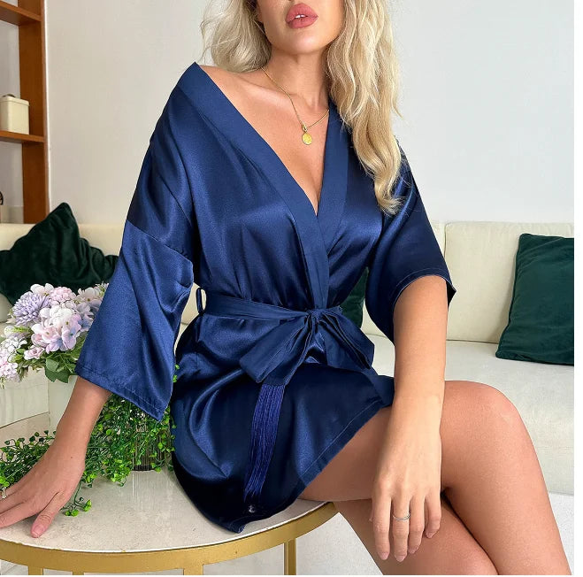 Seraphine Bridal Satin Robe - vetitus -