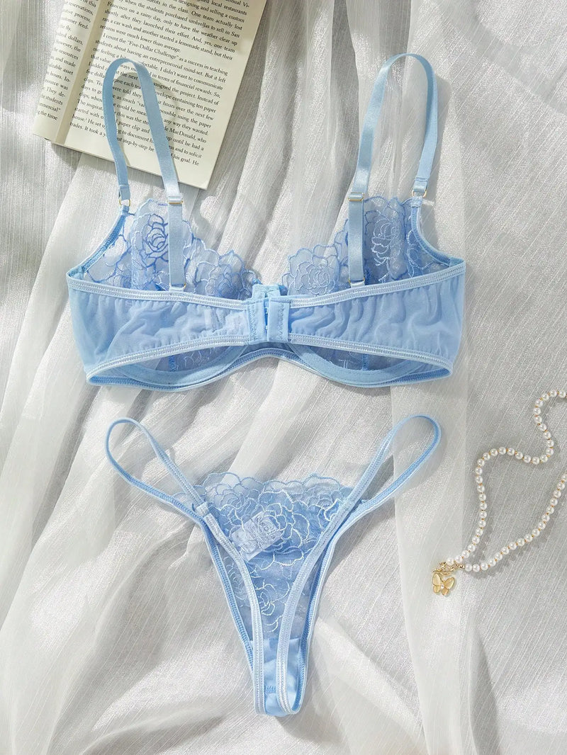 Aurelle Sheer Lace Set
