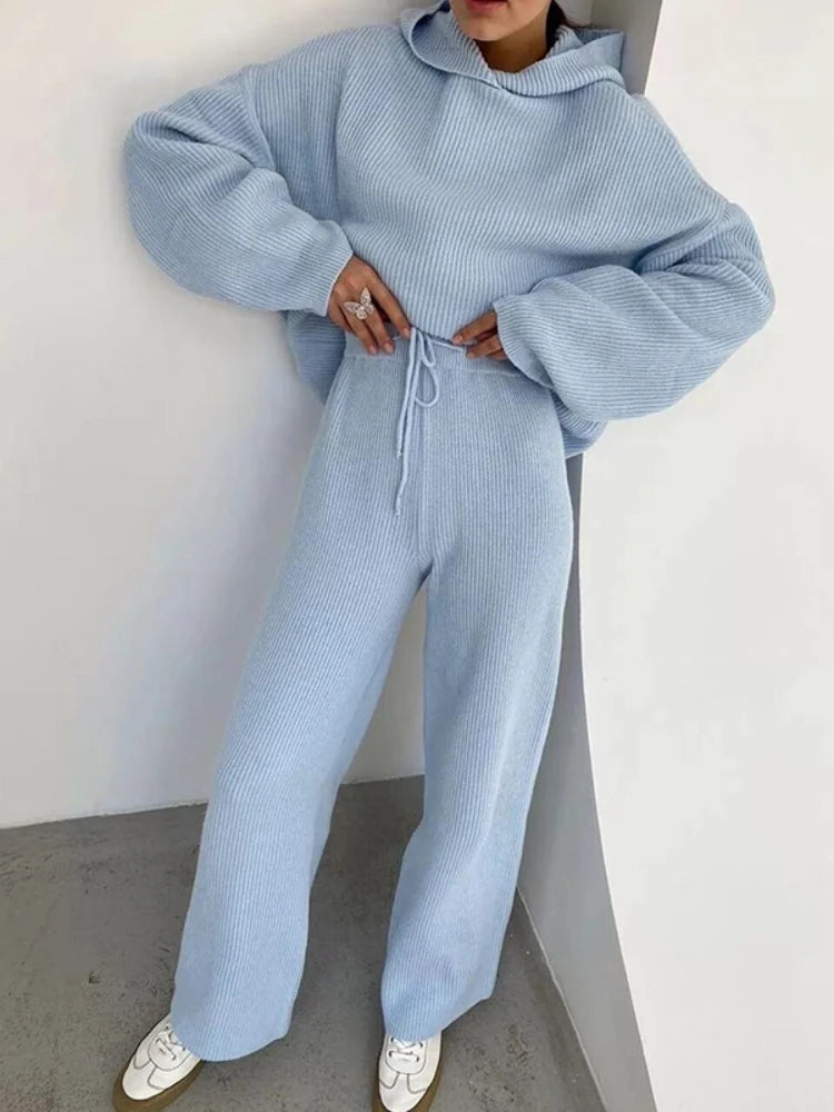 Serelle Knit Lounge Set - vetitus -