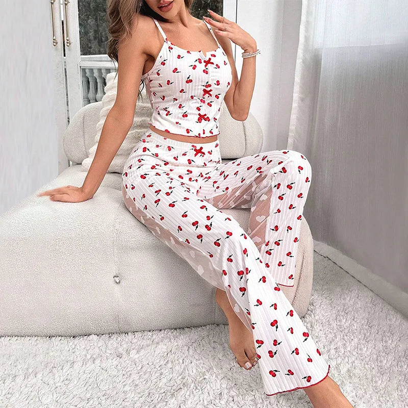 Roselle Sheer Lounge Set - vetitus -