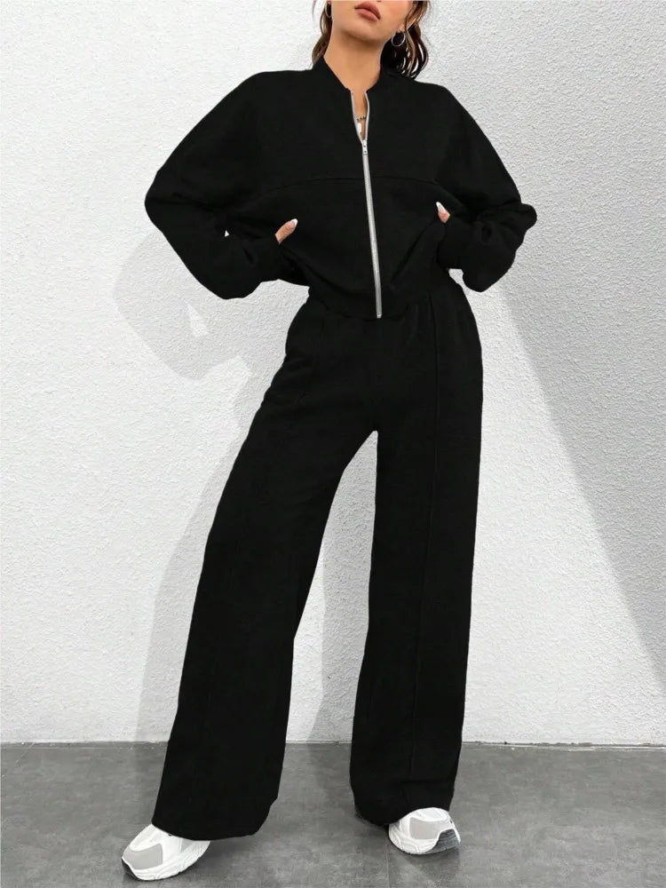 Elvara Zip Lounge Set - vetitus -