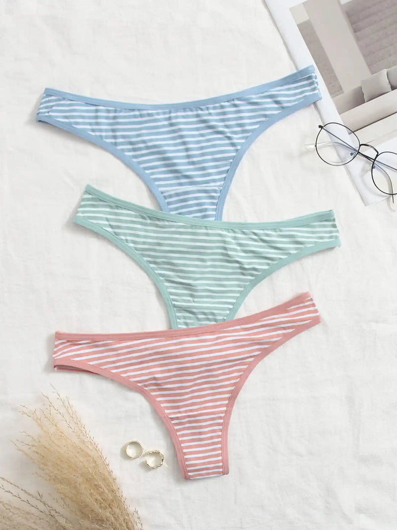 Maris Stripe Thong Set