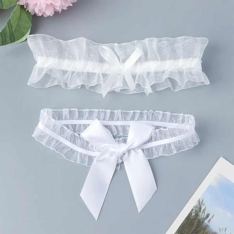 Velour Bow Garter - vetitus -