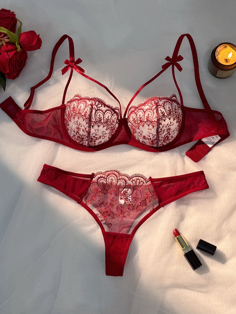 Celeste Embroidered Lace Set - vetitus -