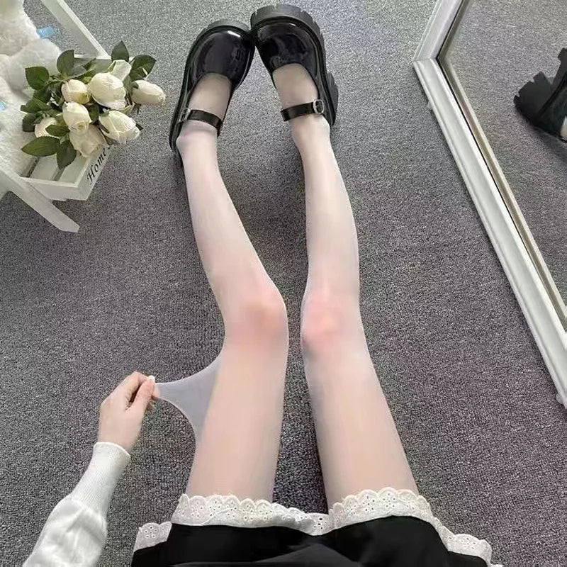 Amora Heart Sheer Tights - vetitus -