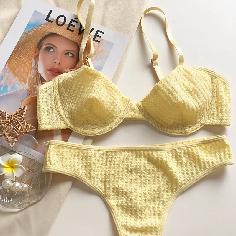 Rosalie Waffle Lace Set