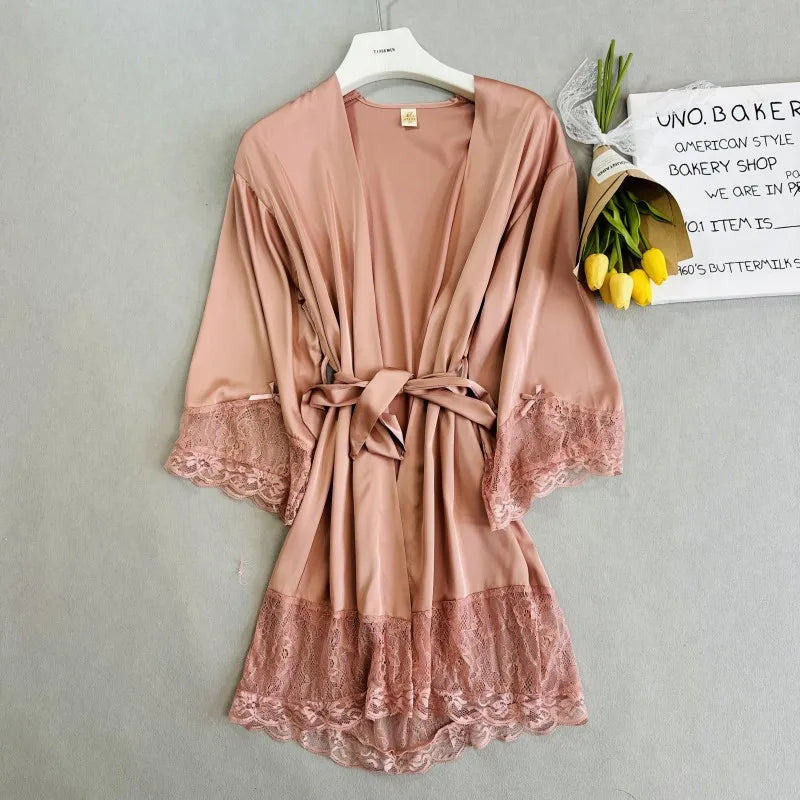 Élan Lace Bridal Robe - vetitus -