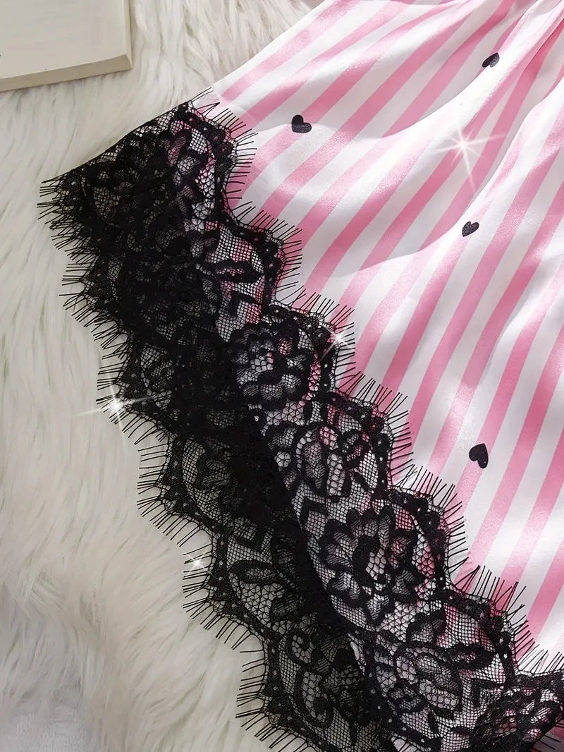 Amorette Satin Lounge Set