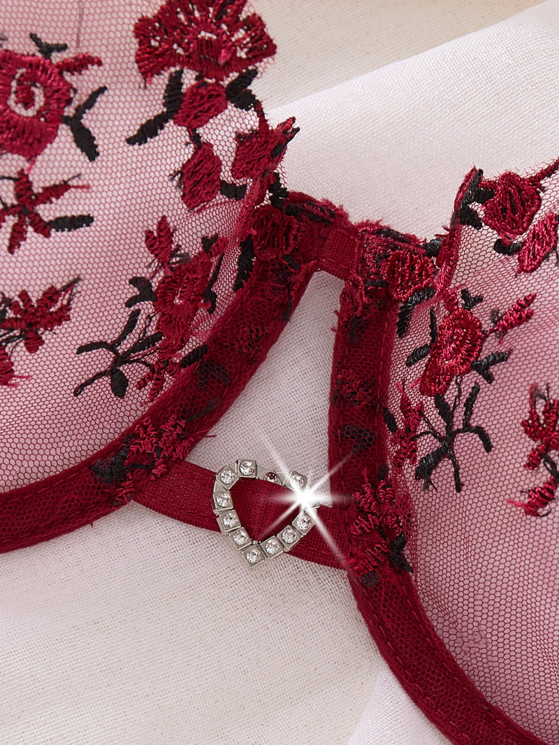 Rosavelle Embroidered Lace Set - vetitus -