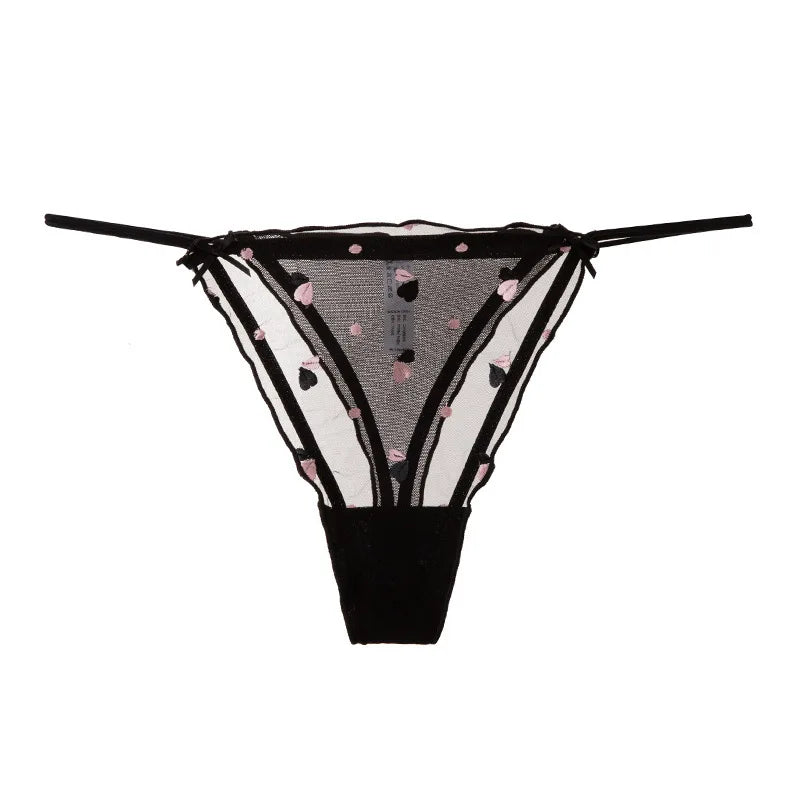 Valerie Heart Mesh Thong - vetitus -
