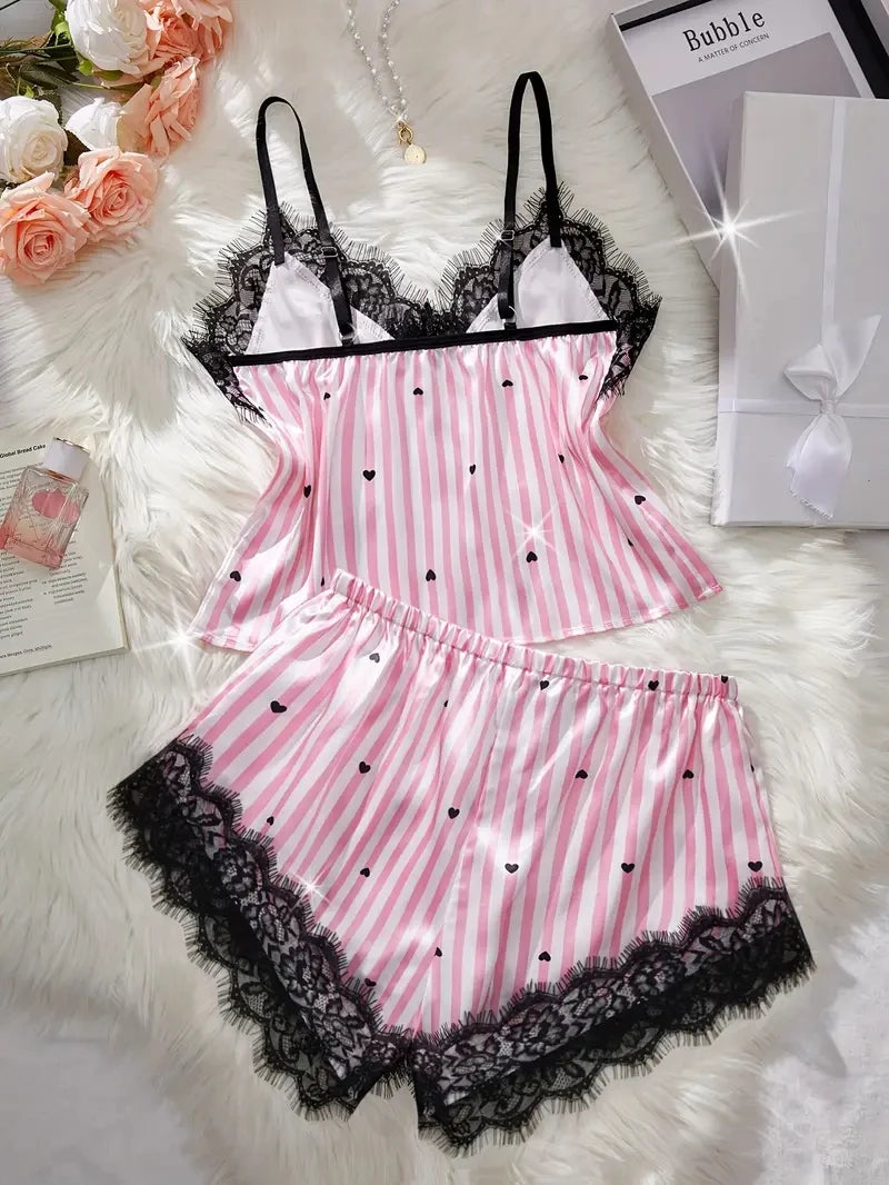 Amorette Satin Lounge Set