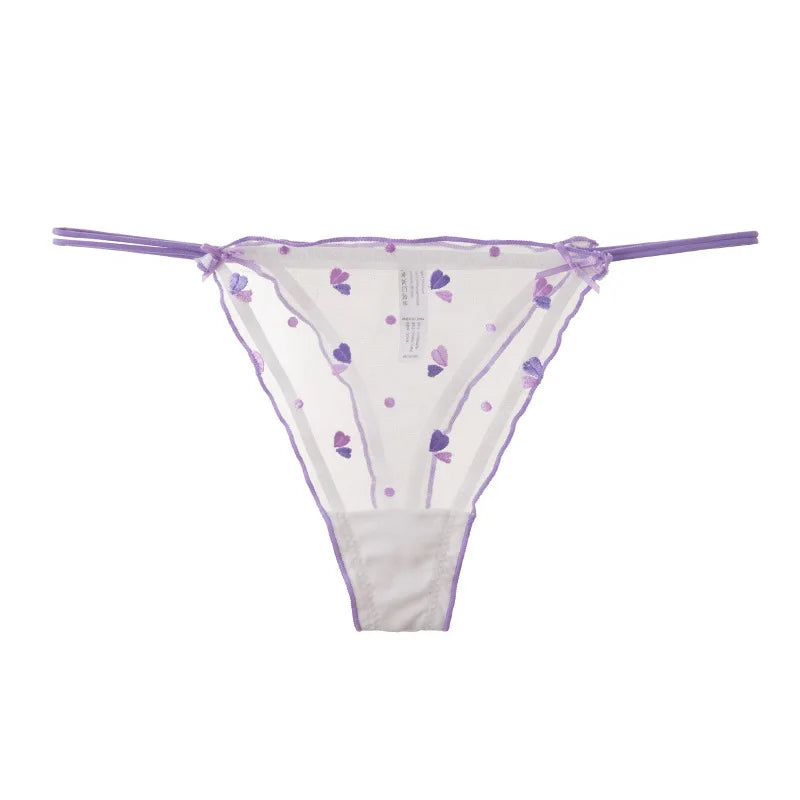 Valerie Heart Mesh Thong - vetitus -