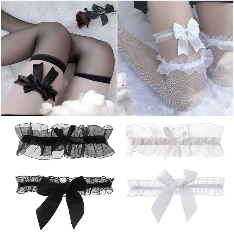 Velour Bow Garter - vetitus -