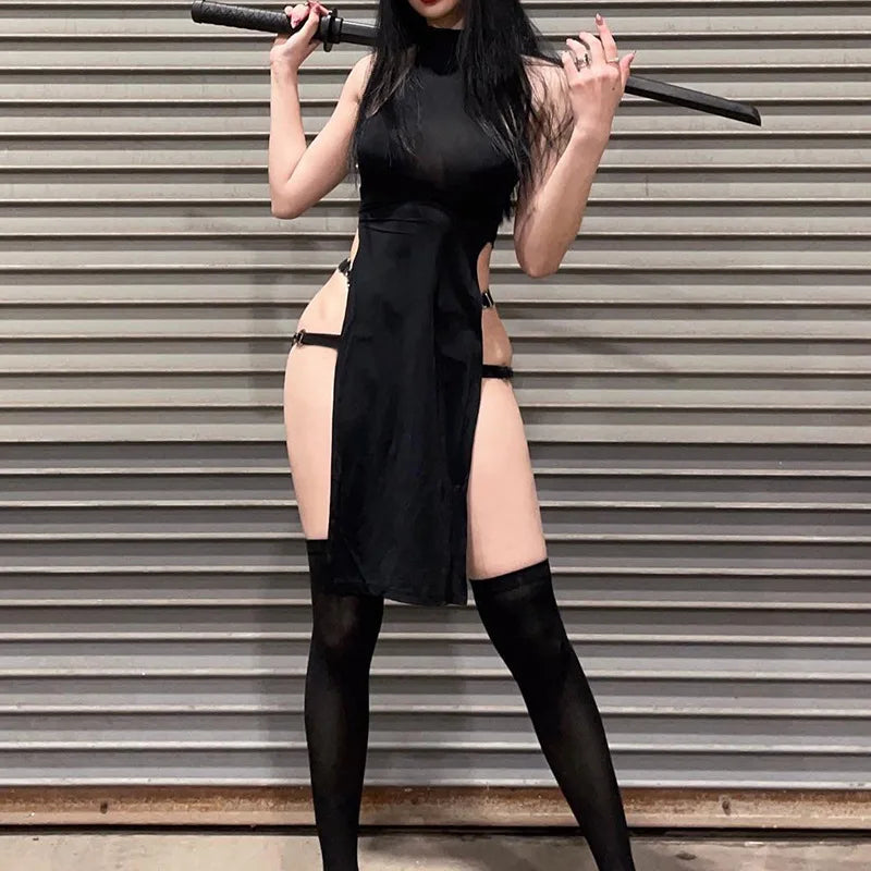 Midnight Blade Dress - vetitus -