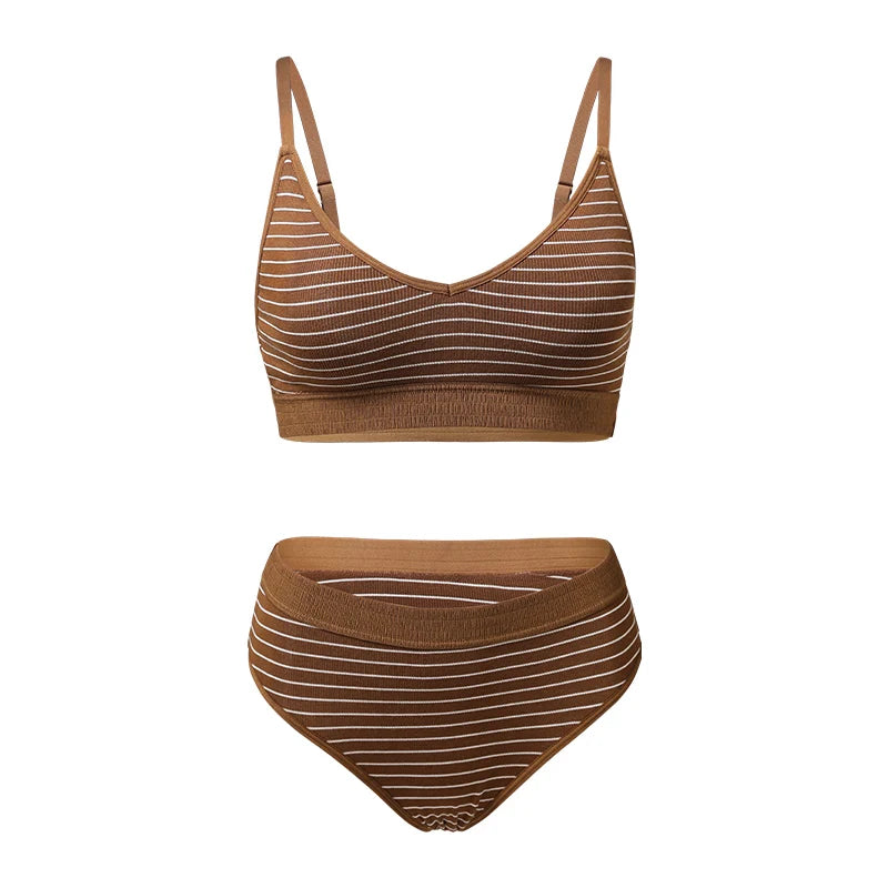 Sienna Stripe Bralette Set