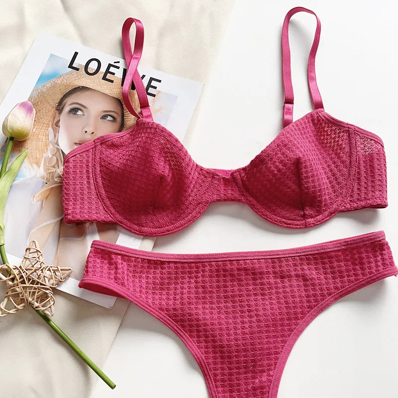 Rosalie Waffle Lace Set