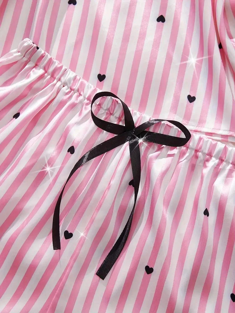 Amorette Satin Lounge Set