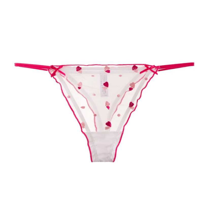 Valerie Heart Mesh Thong - vetitus -