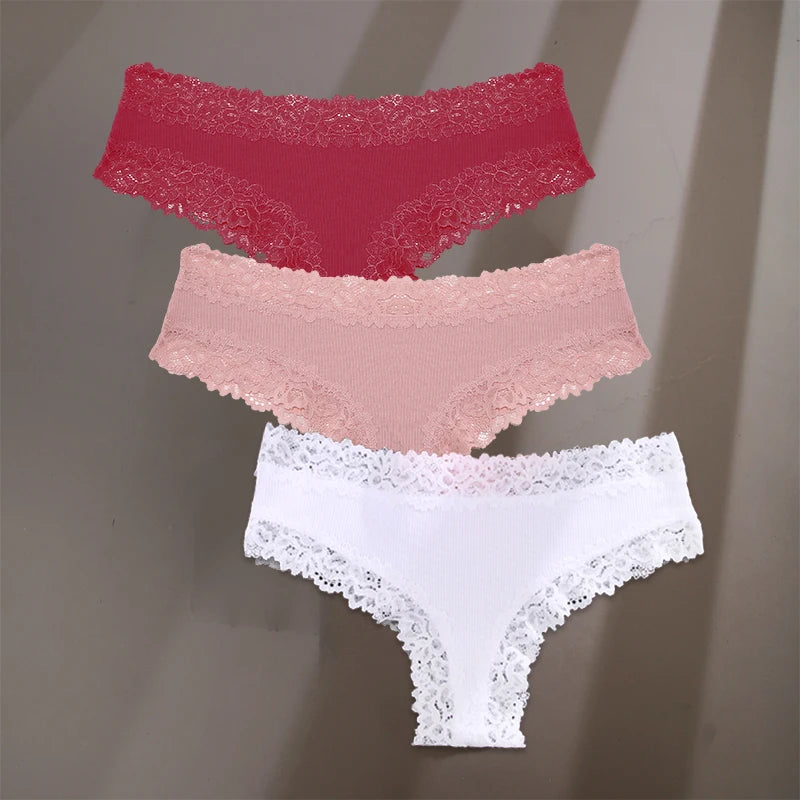 Elara Lace Trim Brief Set - vetitus -