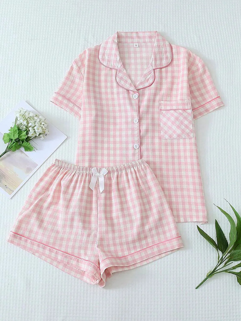 Roselle Gingham Pyjama Set