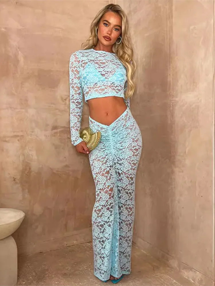Serenelle Lace Cover Set - vetitus -