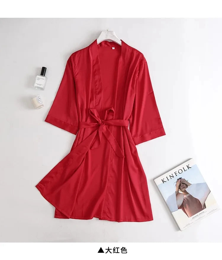 Seraphine Bridal Satin Robe - vetitus -