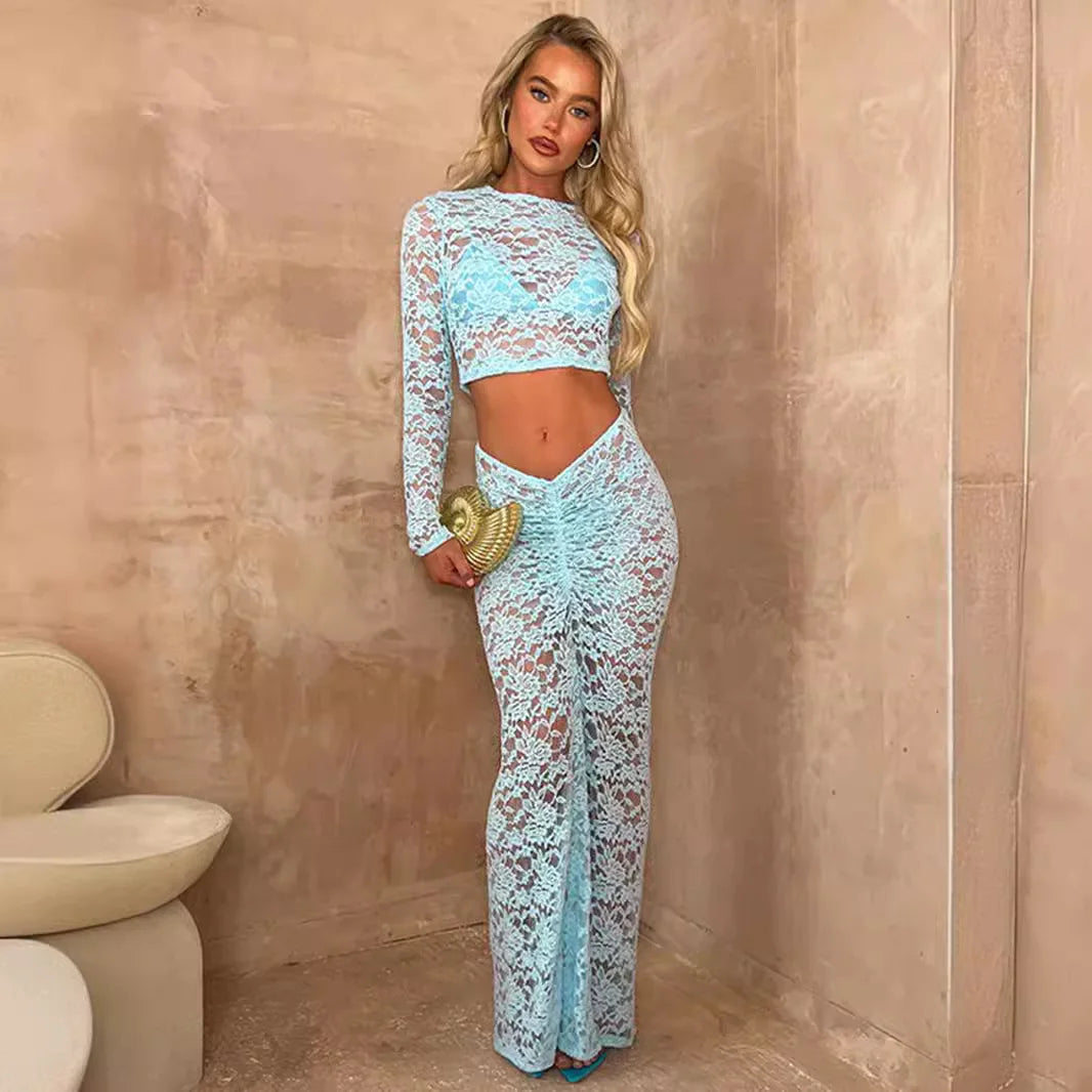 Serenelle Lace Cover Set - vetitus -