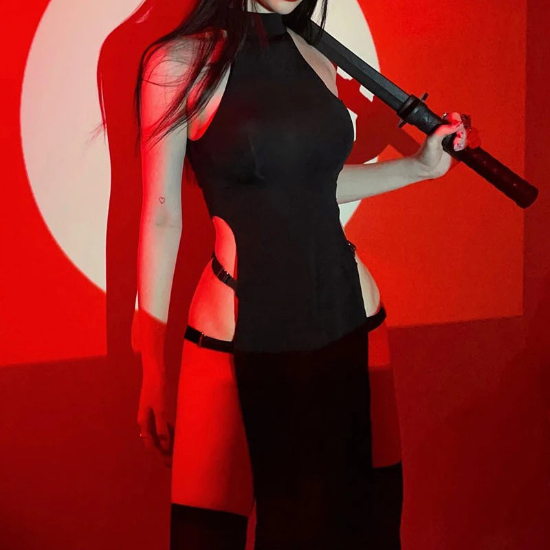 Midnight Blade Dress - vetitus -